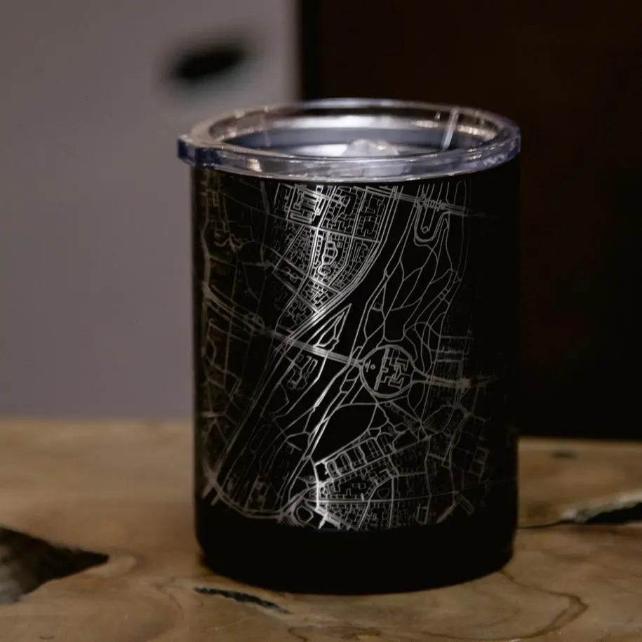 St. Louis - Missouri Map Insulated Cup in Matte Black Cyan Castor