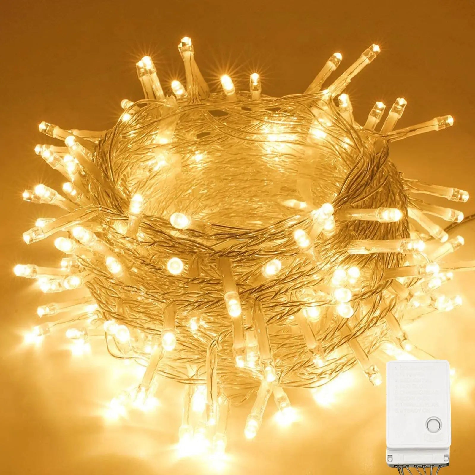 Halloween Christmas Lights Outdoor Decorations 100 LED 33Ft 8 Modes Pink Iolaus
