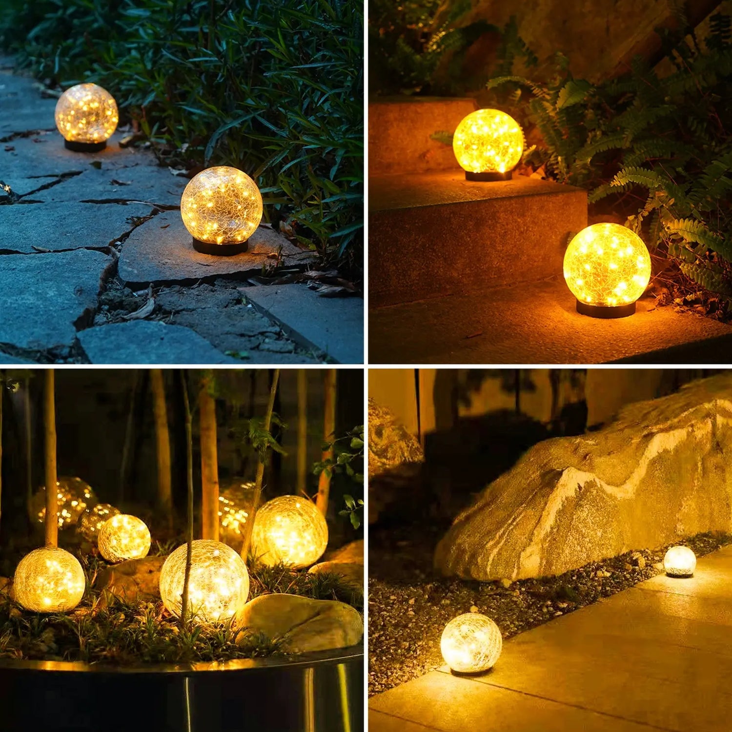 Outdoor Solar Crack Bottle 20 Light Waterproof Decoration Light Pink Iolaus
