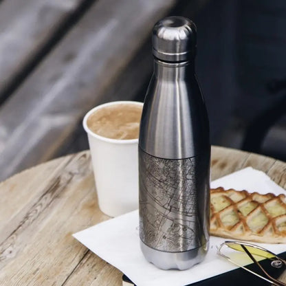 Yellowstone National Park - Wyoming Map Insulated Bottle Cyan Castor