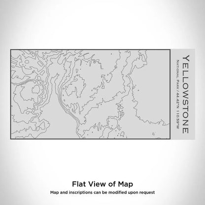 Yellowstone National Park - Wyoming Map Insulated Bottle Cyan Castor