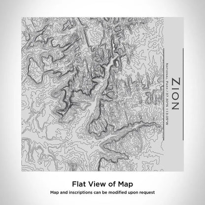 Zion National Park - Utah Map Tumbler Cyan Castor